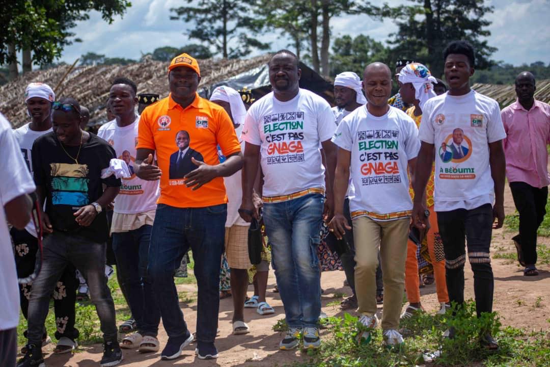Béoumi|Samuel Konan, président du CEM-RHDP aux populations