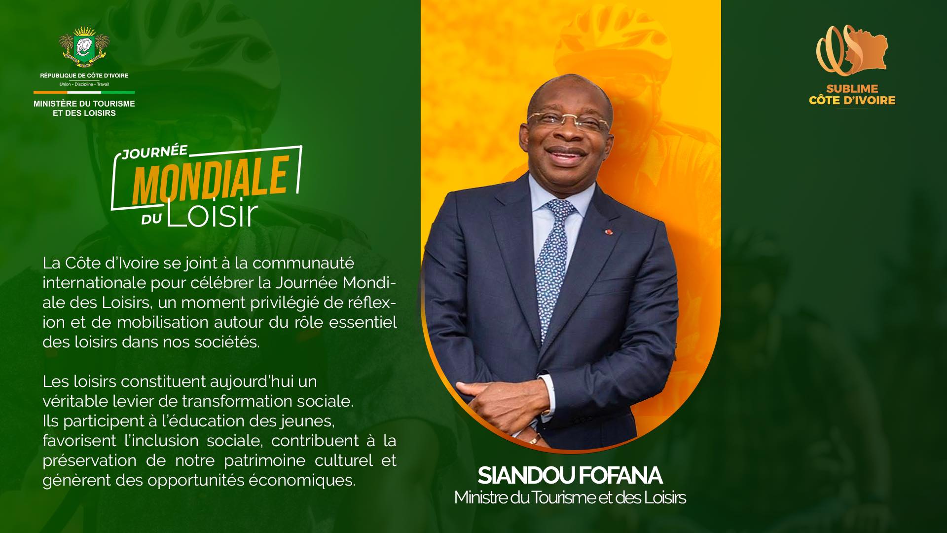 Côte d’Ivoire | Journée internationale du Loisir