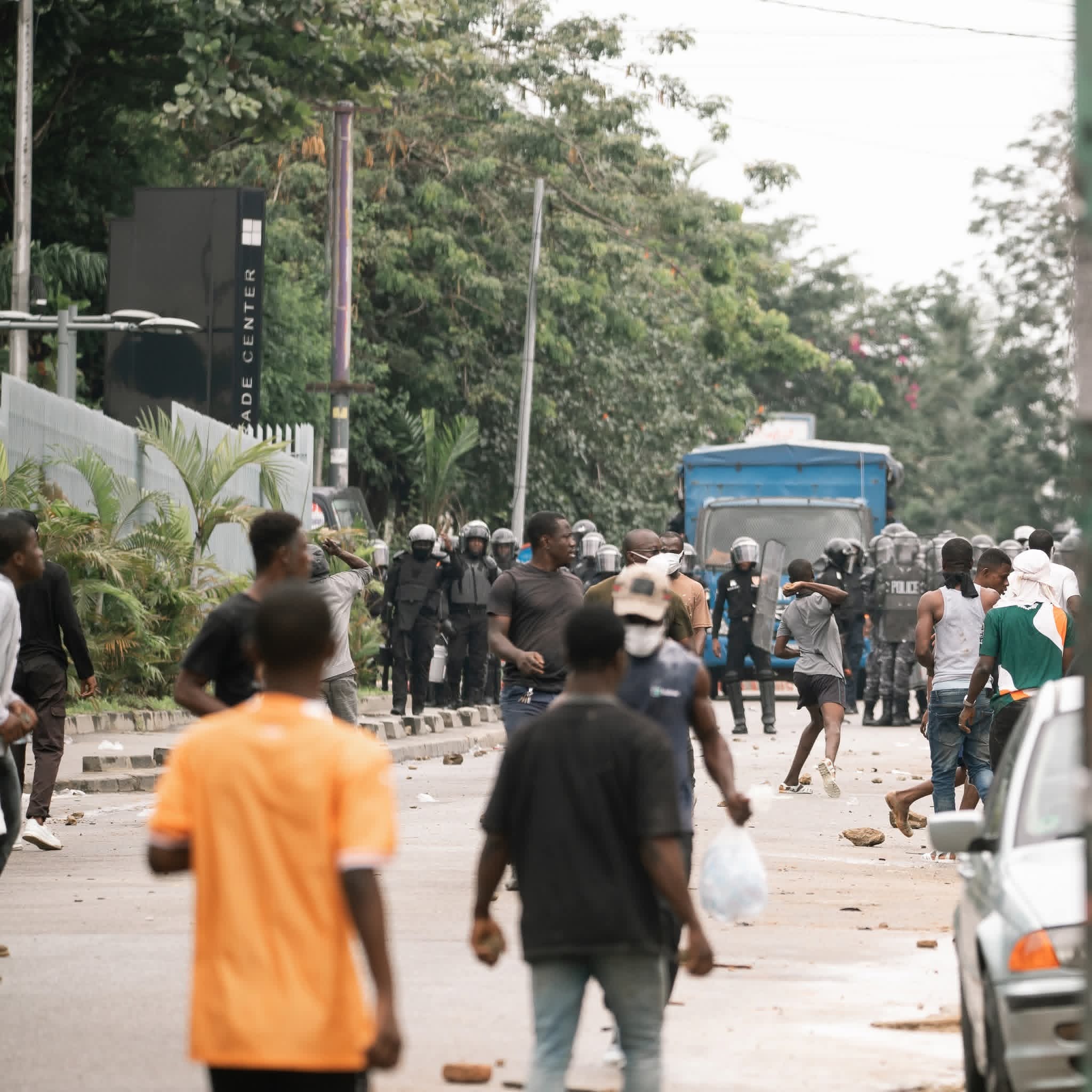Marche du Front commun à Abidjan