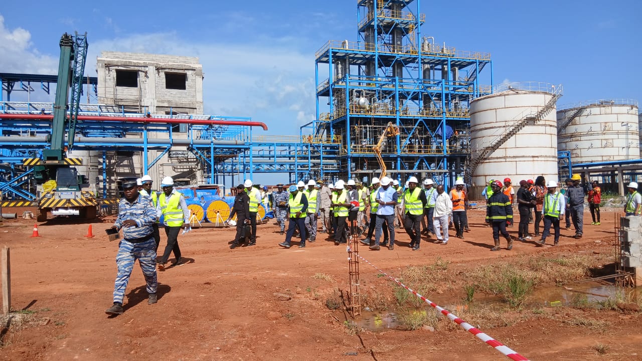 Badiakaha| Construction de la distillerie de la SUCAF-CI